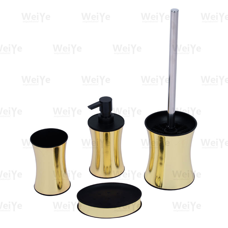 卫浴套装圆形修腰（不锈钢+PP)系列5件套