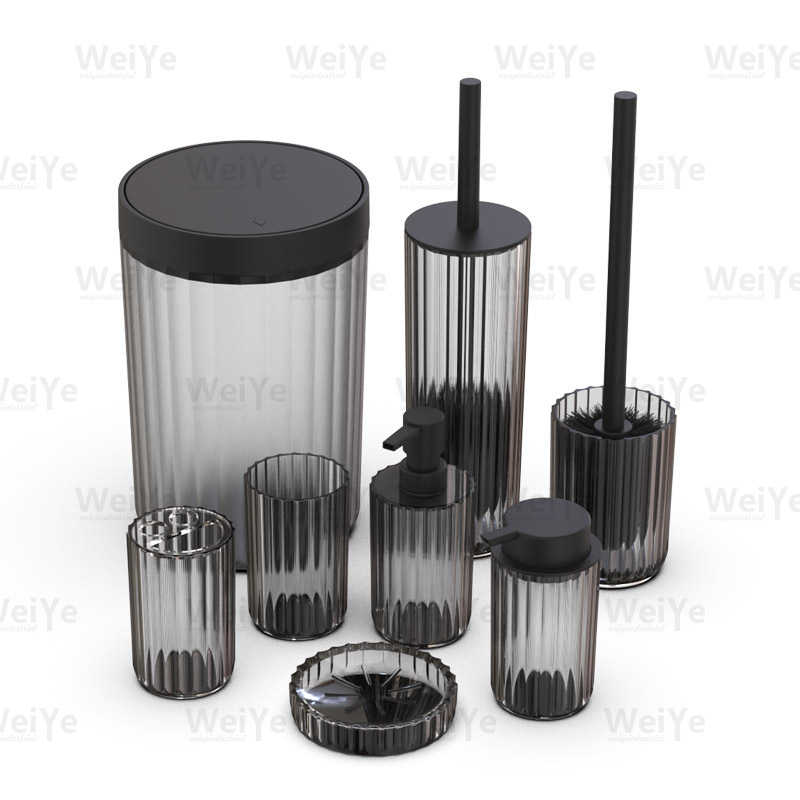 卫浴套装圆形条纹型系列8件套