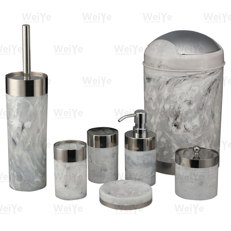 卫浴套装圆柱形配五金系列7件套