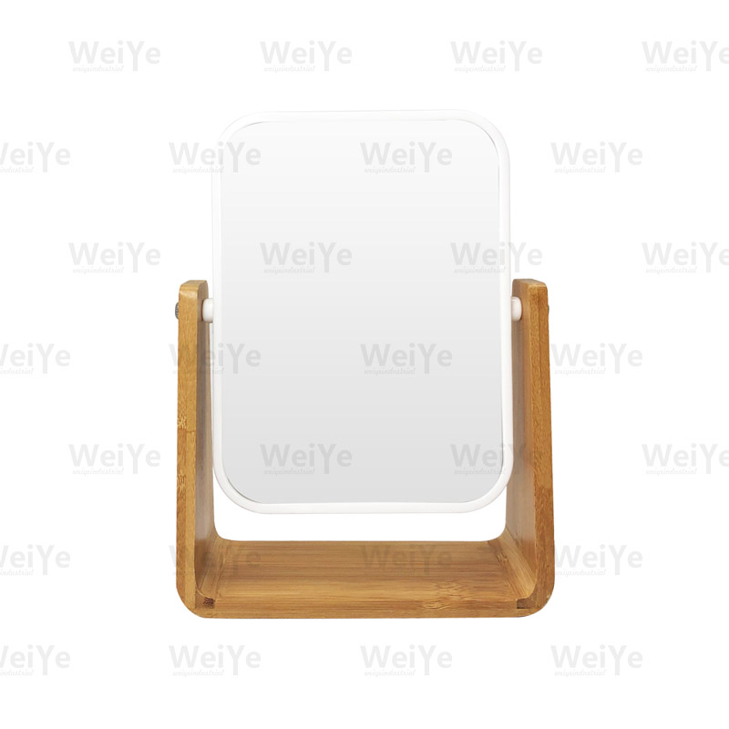 镜子竹底座方形镜（圆角）