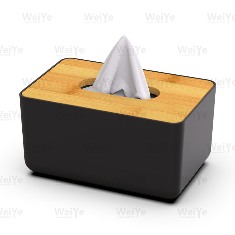 面巾纸盒长方体纸巾盒配竹