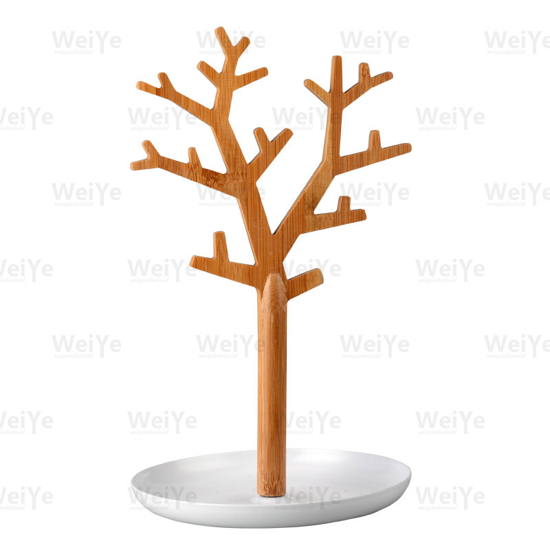 珠宝树铁喷粉圆底配竹珠宝树