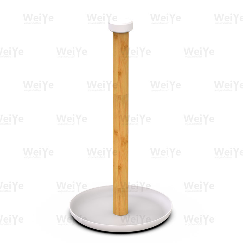 厨房纸巾架圆盘厨房纸架配竹