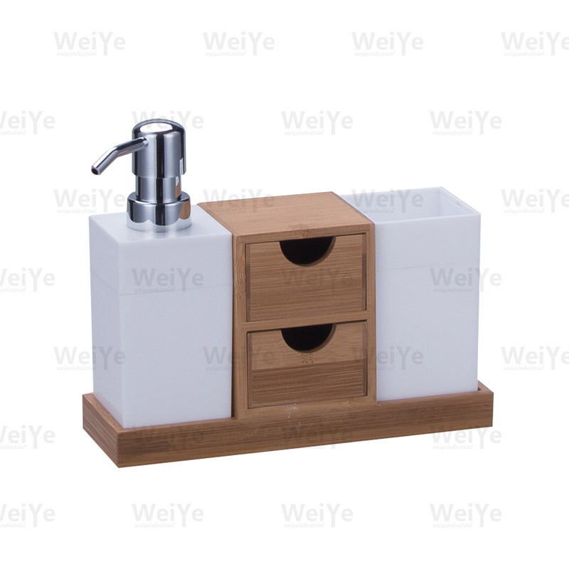 珠宝盒竹方形卫浴配首饰盒