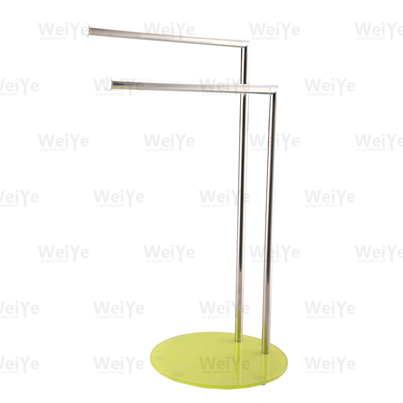 落地毛巾架双杆椭圆底毛巾架