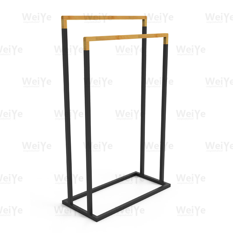 落地毛巾架落地毛巾架（两个口字型配竹）