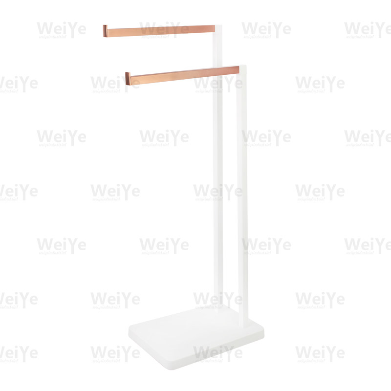 落地毛巾架双杆方管毛巾架