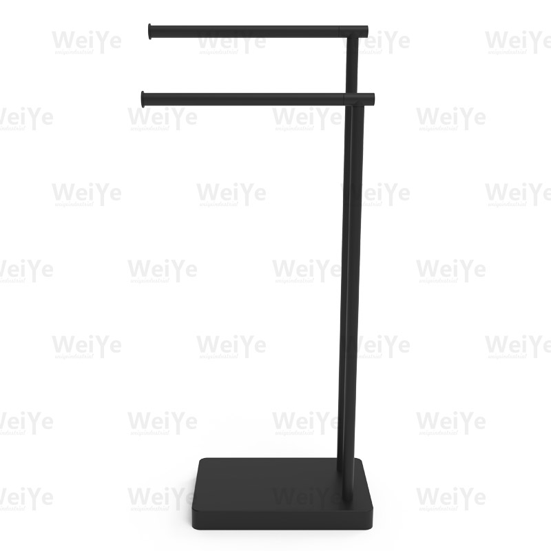 落地毛巾架双杆圆管毛巾架