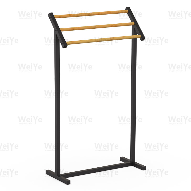 落地毛巾架落地报刊架款毛巾架配竹