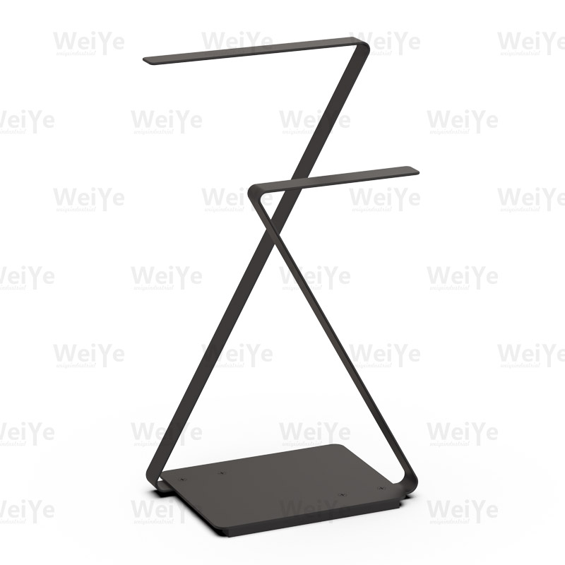 落地毛巾架桌上Z形双杆毛巾架 