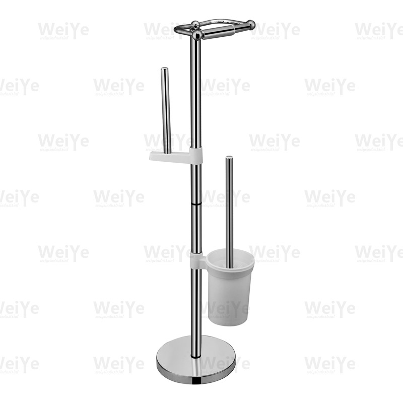 落地马桶刷架纸巾架(伸出纸巾管）带备用+马桶刷