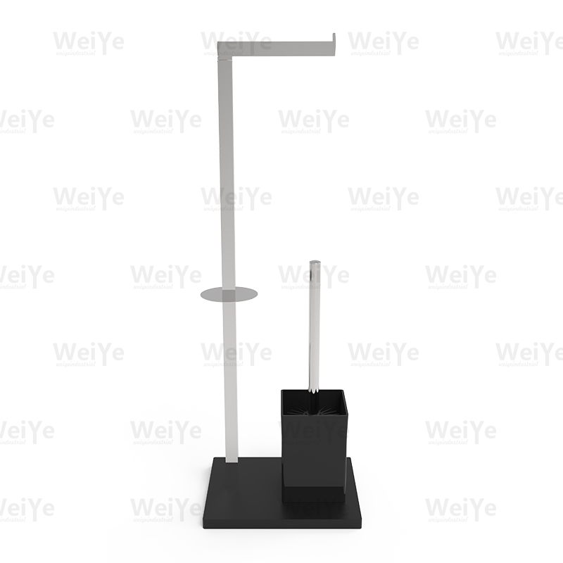 落地马桶刷架落地方底方管纸巾架连方马桶刷