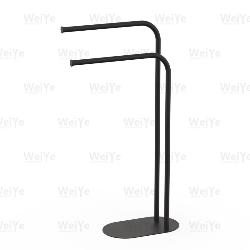 落地毛巾架铁底板弯管毛巾架