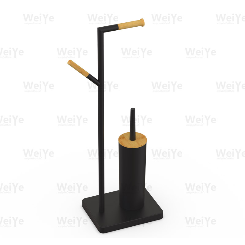 落地马桶刷架落地方底高身马桶刷配竹
