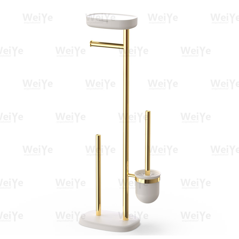 落地马桶刷架E形四合一落地纸巾架