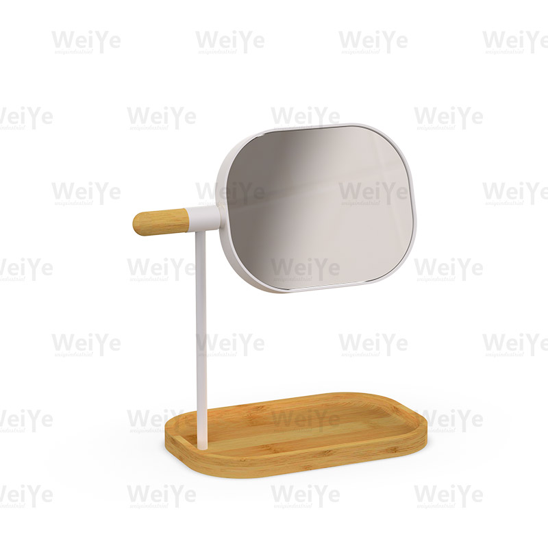 镜子椭圆形旋转镜(竹底)