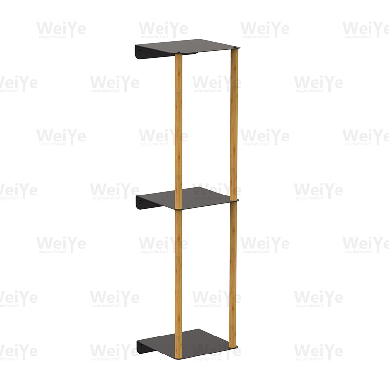 毛巾杆双层挂墙毛巾架配竹