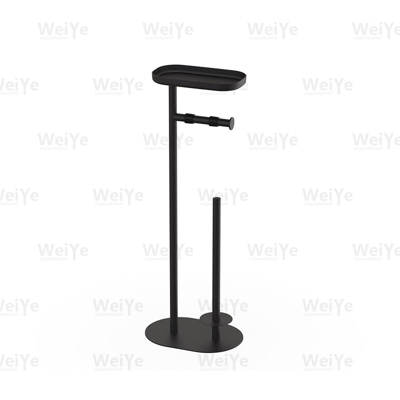 落地纸巾架E形椭圆底落地马桶刷连托盘