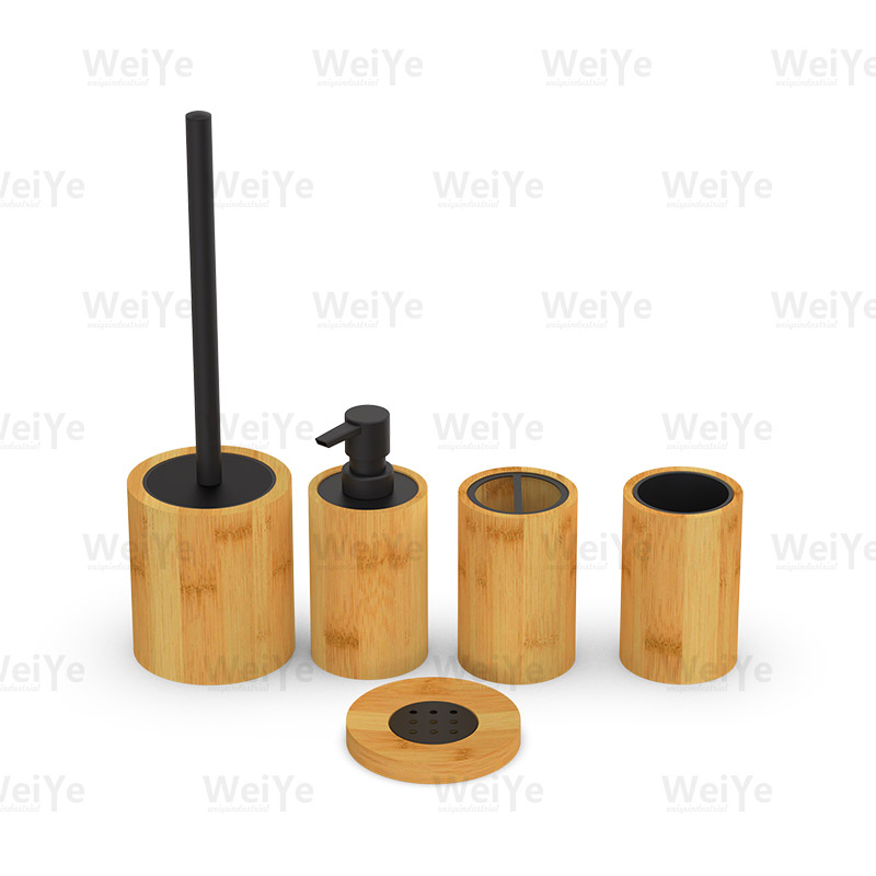 卫浴套装圆形竹卫浴套装