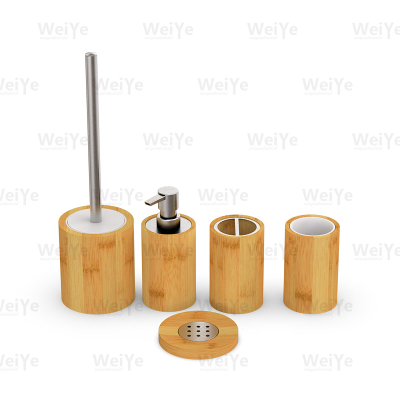 卫浴套装圆形竹卫浴套装
