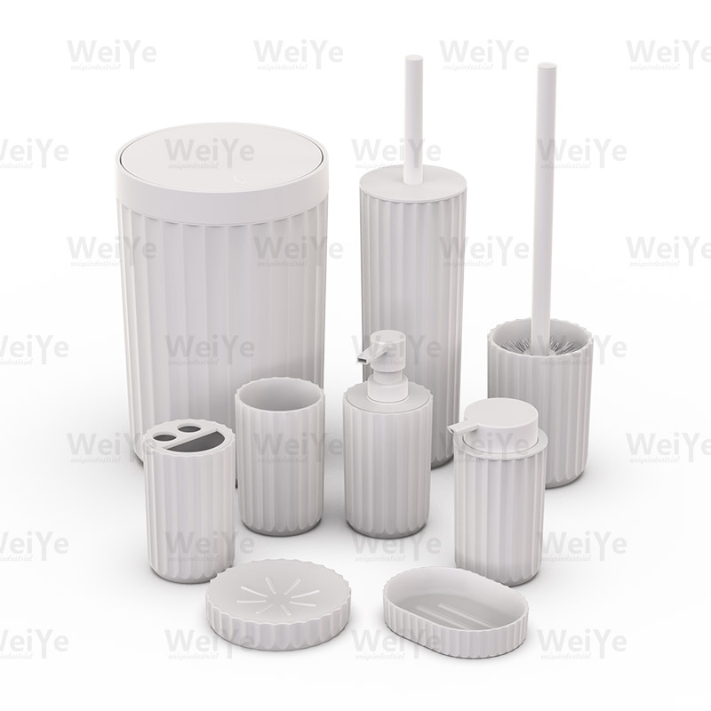 卫浴套装圆形条纹型系列8件套